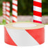 Red and White Stripe PVC Self Adhesive Caution Tape for Floor. (48mm*25m)